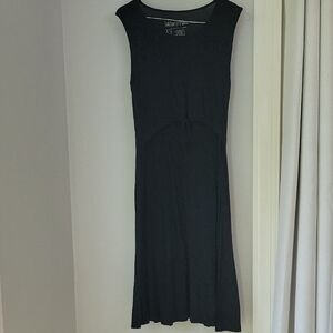 Latched Mama Black Midi Dress